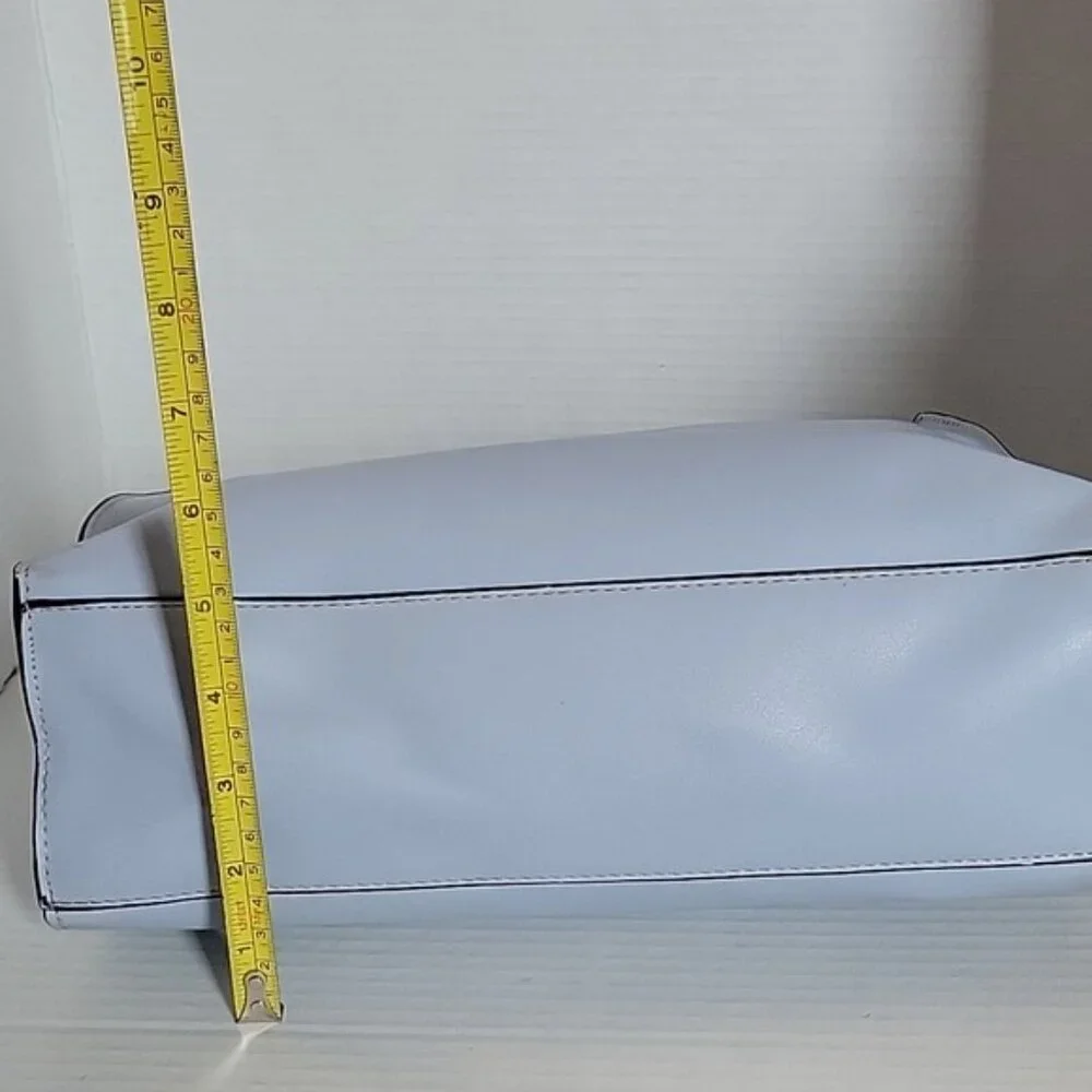 London Fog Belmont Azul Pascua Pequeño Leather Handle Bag Purse Women's Woman's